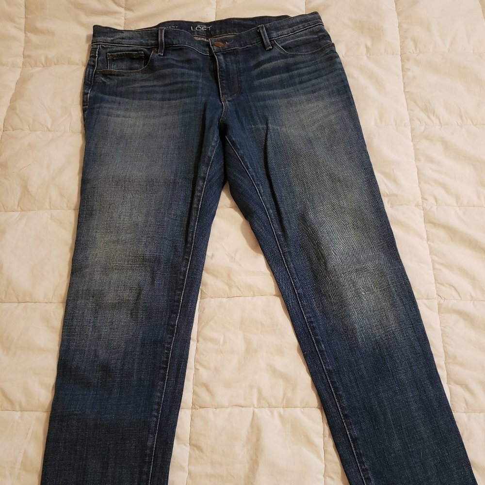 Ann Taylor Loft Relaxed Skinny Jeans 30P